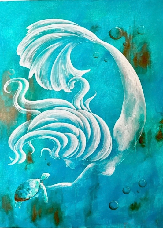 Mermaid painting class 9/24  5:30pm