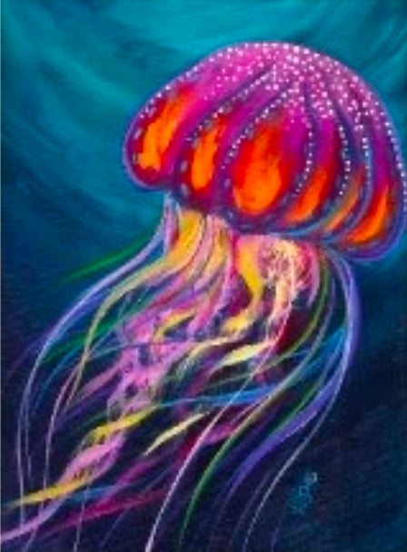 08/06 Jellyfish painting class